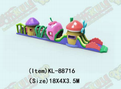 Fruits amusants - Ensemble de jeux pour enfants en forme Structure de jeu de fruits de dessins animés colorés