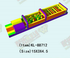 Arc-en-ciel - Couleur gonflable obstacle course jeu vif