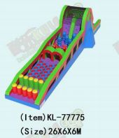 Arc-en-ciel - Hued Vibrant parcours gonflable d'obstacles pour le plaisir ludique