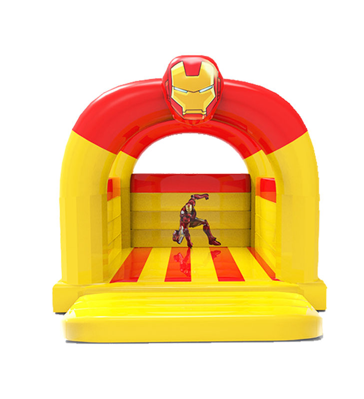 Homme de fer gonflable jaune rouge couleur château gonflable pour les enfants