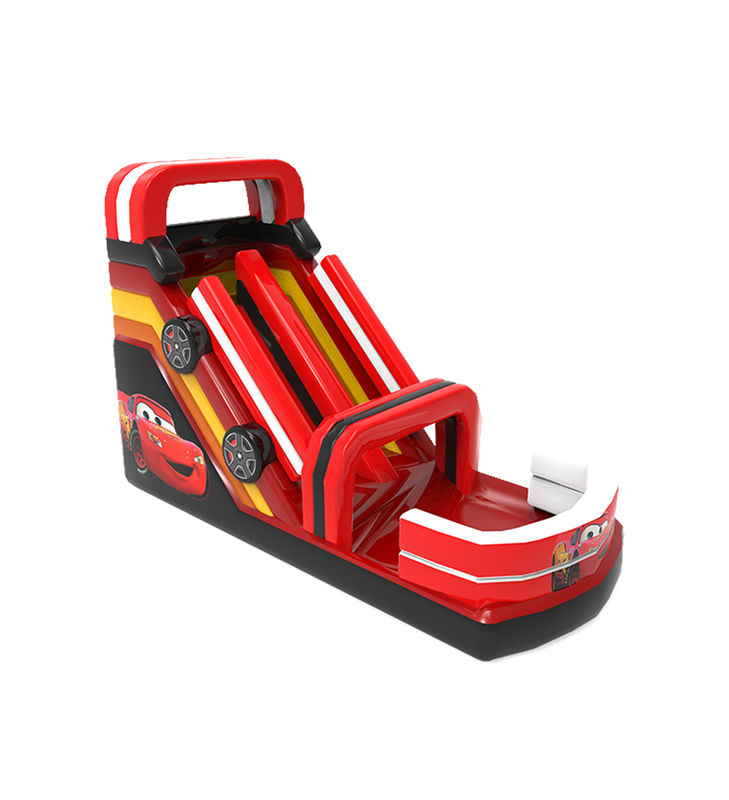 Couleur rouge voiture de course gonflable toboggan glissant À louer