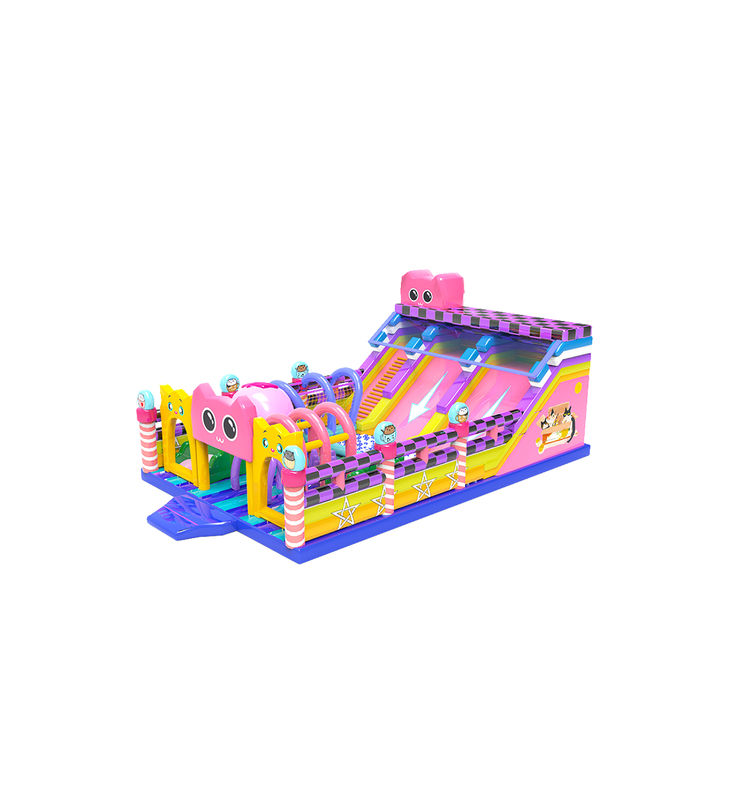 IP personnalisé enfants colorés parc d'attractions gonflable glisser-déposer rebondissant