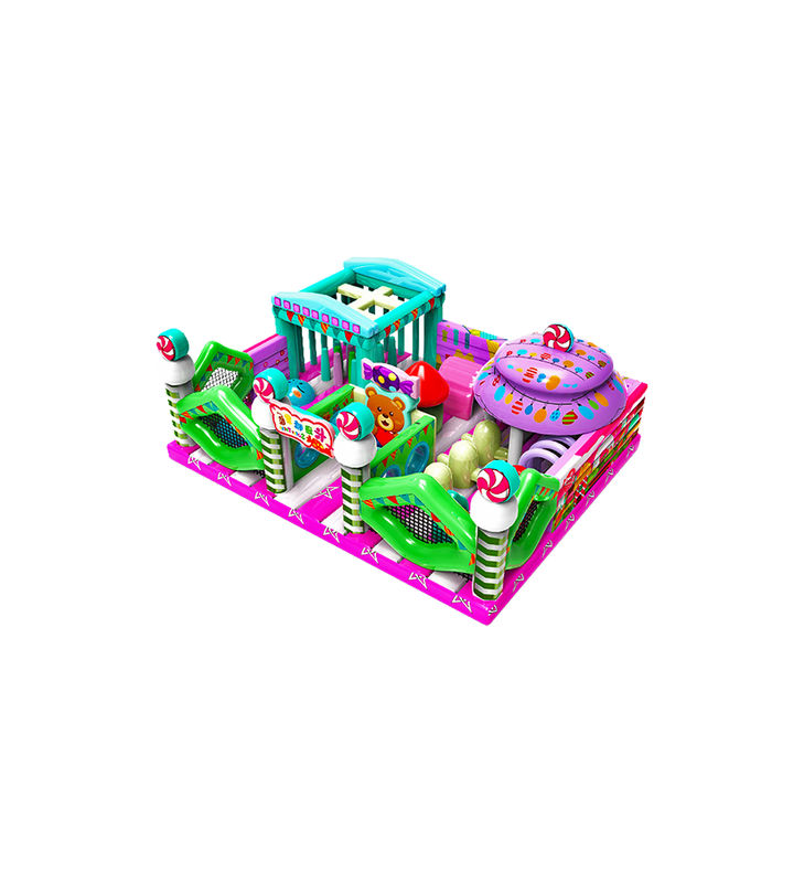 IP personnalisé enfants colorés parc d'attractions gonflable glisser-déposer rebondissant