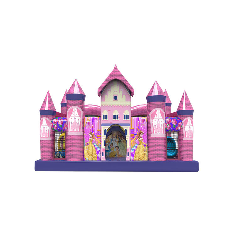 Personnalisé 10*8*6m Colorié Parcs d'attractions pour enfants Slide gonflable