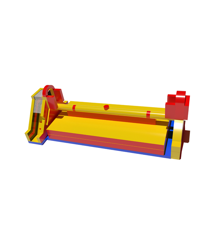Jaune - Rouge Structure de jeu gonflable Appareil de construction joyeux
