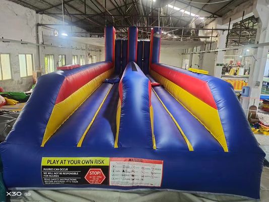 Jeux de défi gonflables Bungee Run Système de jeu interactif
